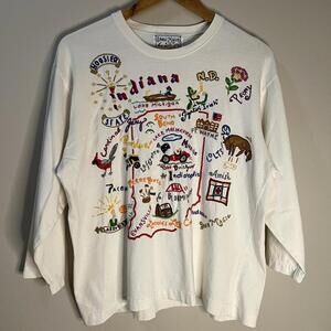 rare vintage 90s Indiana map top